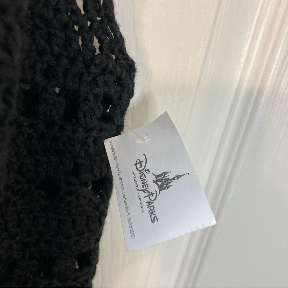 Rare Kingdom Couture by Disney Parks  Minnie Mouse Black Crochet Fringe Vest XXL - Picture 9 of 11